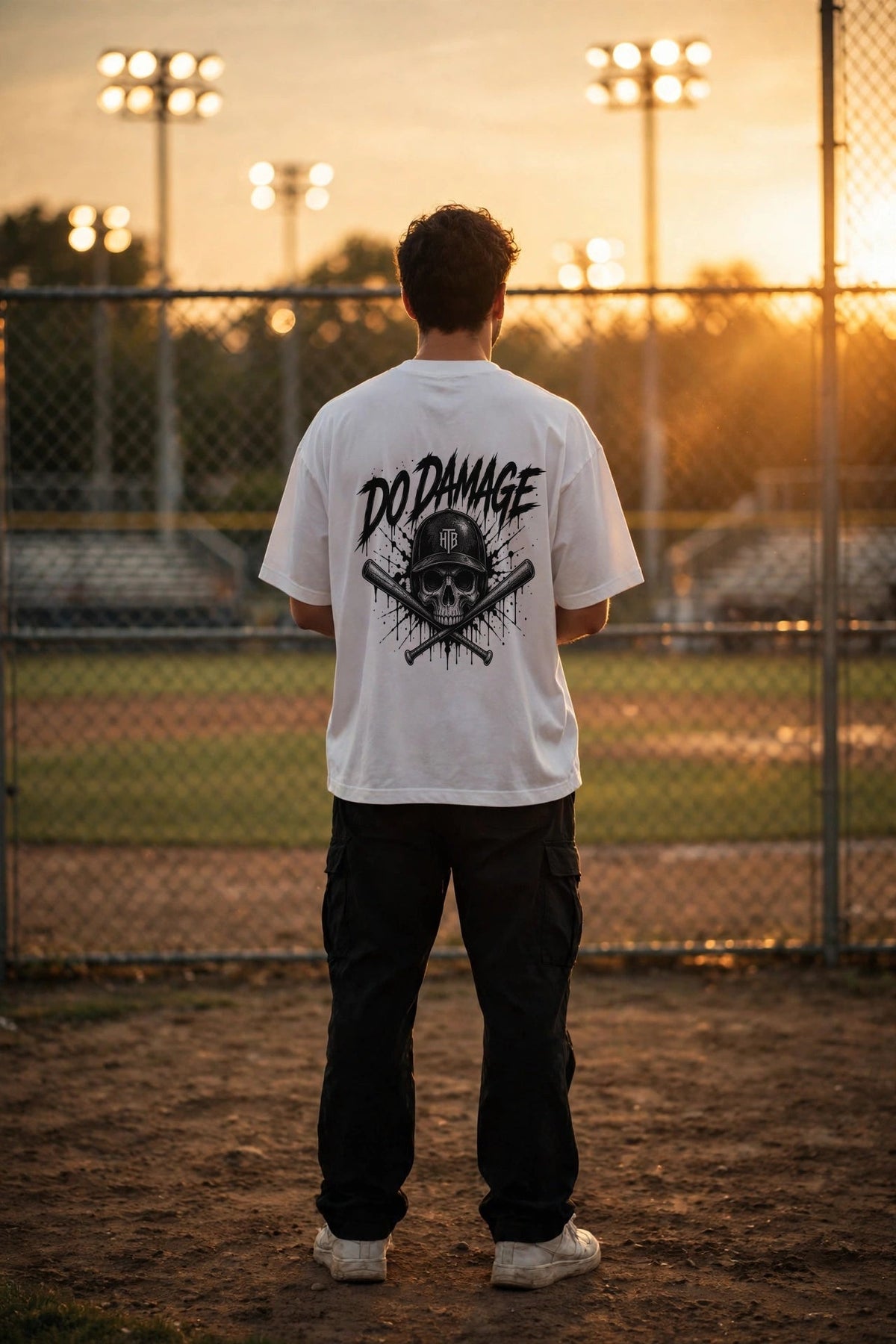 HTB Do Damage Skull Tee