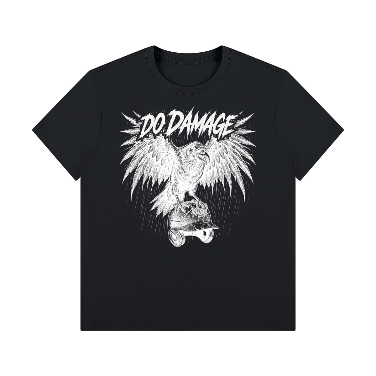 HTB Do Damage Crow Tee