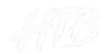 Hurt That Ball white HTB brush logo